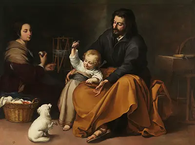 The Holy Family with a Bird Bartolome Esteban Murillo